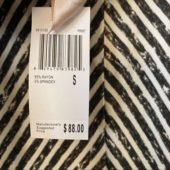 Nwt-Philosophy -Mixed Stripe Bodycon Dress - Picture 2 of 8